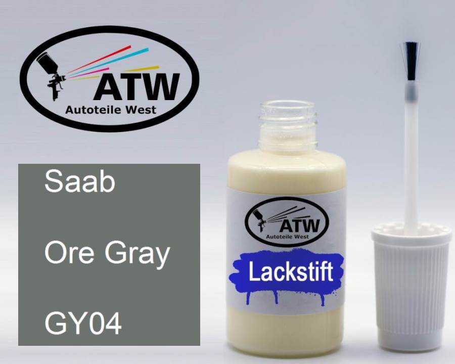 Saab, Ore Gray, GY04: 20ml Lackstift, von ATW Autoteile West.